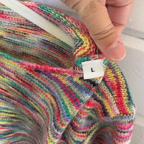 Marbled Knit Crewneck Sweater - Picture 5 of 5